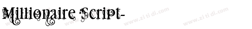 Millionaire Script字体转换 Millionaire Script字体转换